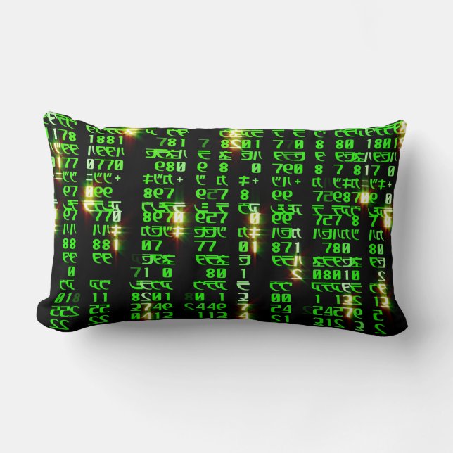 Coussin Rectangle Matrice de code (Recto)