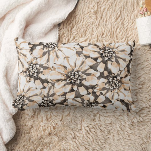 Coussin Rectangle Maximalist Sepia Flowers  (Couverture)