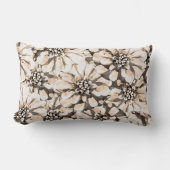 Coussin Rectangle Maximalist Sepia Flowers  (Recto)