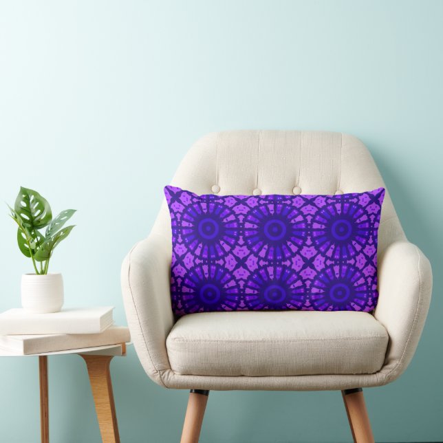 Coussin Rectangle Mazipoodles Kaleidoscope S - bleu violet (Chaise)