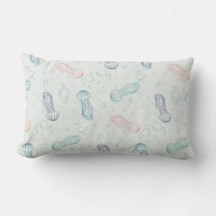 Coussin Rectangle Méduses dérivent double face