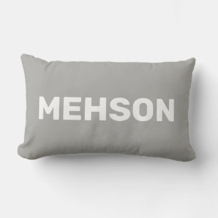 Coussin Rectangle MEHSON Iles Vierges, Élang, Texte gris
