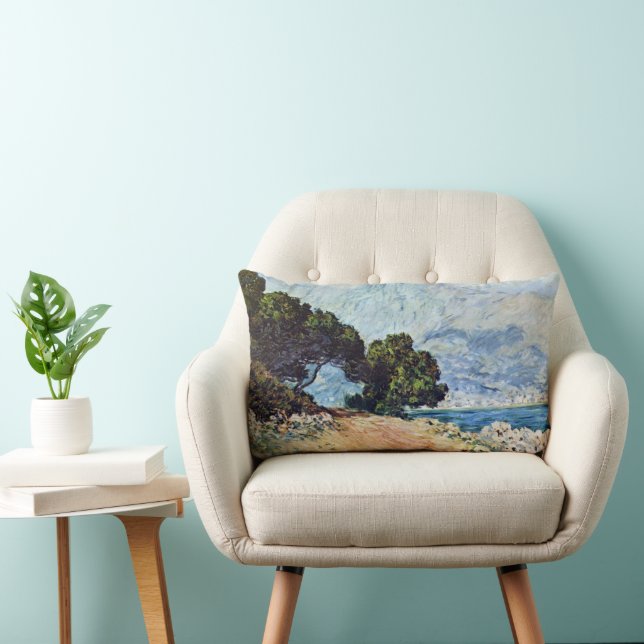 Coussin Rectangle Menton vu du Cap Martin par Claude Monet (Chaise)