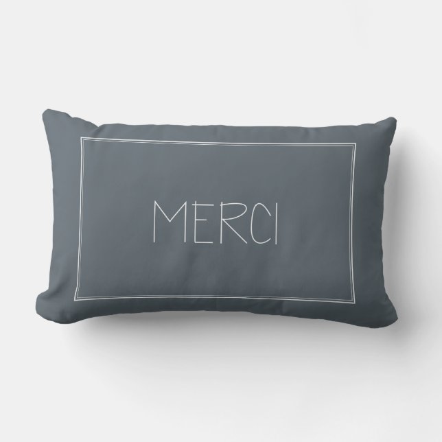Coussin Rectangle MERCI - MERCI - Français (Recto)