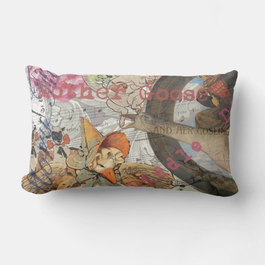 Coussin Rectangle Mère Goose Nursery Rhyme Fairy Tale (Recto)