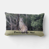 Coussin Rectangle Mère Kangaroo avec bébé Joey dans sa poche (Verso)