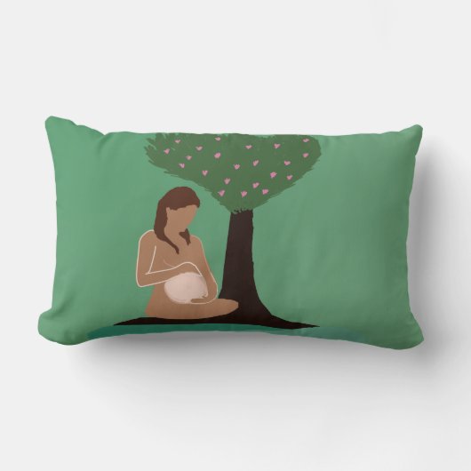 Coussin Rectangle Mère Nature (Recto)