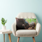 Coussin Rectangle Mère orang-outan et bébé (Chaise)