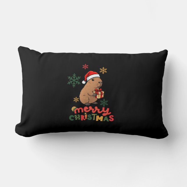 COUSSIN RECTANGLE MERRY CHRISTMAS (Recto)
