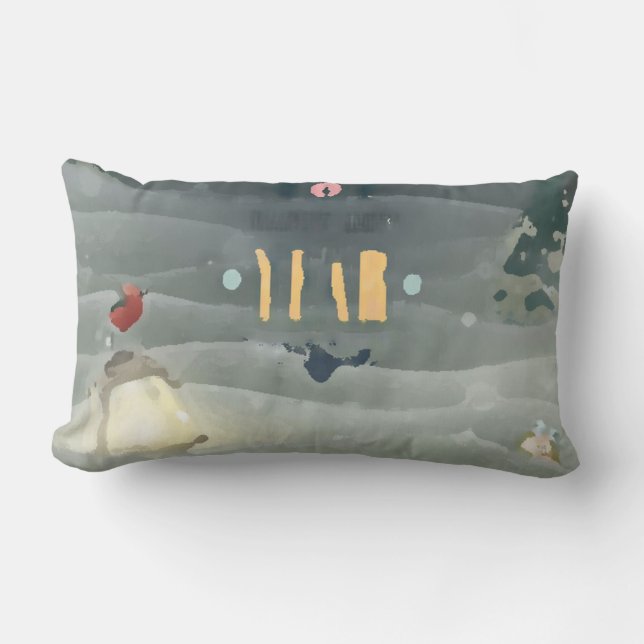 Coussin Rectangle Merry Christmas_bird _throw pillow (Recto)