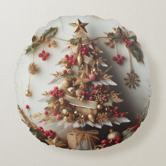 Coussin Rectangle Merry Christmas for all (Devant)