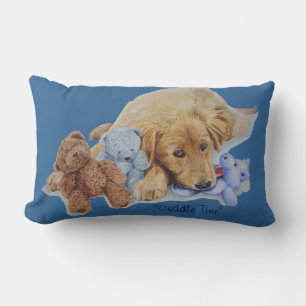 Coussin Rectangle mignon chiot de l'équipe d'extraction en or nouno