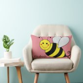 Coussin Rectangle Mignon gaffez l'abeille personnalisée (Chaise)