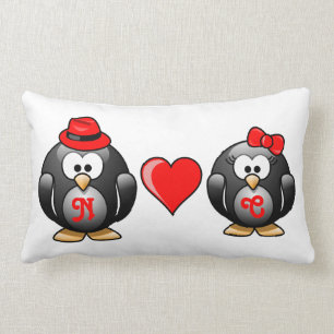Coussin Rectangle Mignon j'ai trouvé mon compagnon de pingouin pour