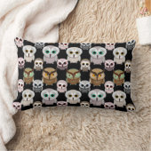 Coussin Rectangle Mignons Petits Hiboux Motif D'Art Illustré (Couverture)