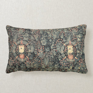Coussin Rectangle Mille Fleurs Tapisserie médiévale