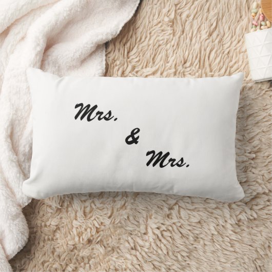 Coussin Rectangle "Mme et Mme "coussin (Couverture)