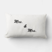 Coussin Rectangle "Mme et Mme "coussin (Recto)