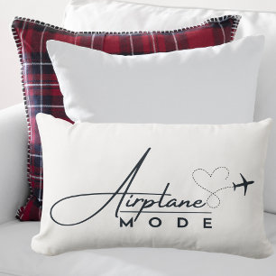 Coussin Rectangle Mode avion, Voyage, Script minimal, Aviation