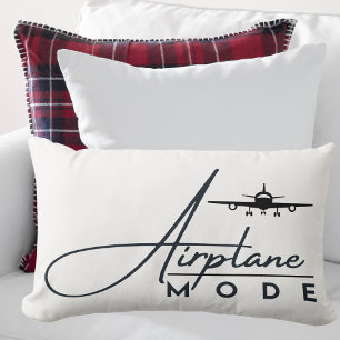 Coussin Rectangle Mode avion, Voyage, Script minimal, Aviation