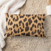 Coussin Rectangle mode safari sauvage chic fille imprimé léopard (Couverture)