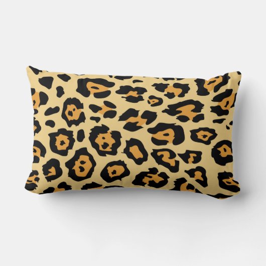 Coussin Rectangle mode safari tache tache léopard imprimé guépard (Verso)