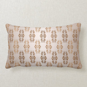Coussin Rectangle modèle baroque de beige de gradient de style