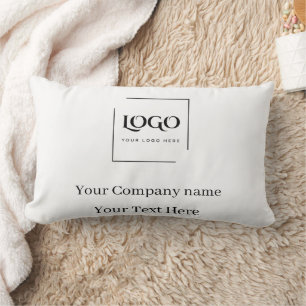 Coussin Rectangle Modèle de logo personnalisé élégant