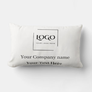 Coussin Rectangle Modèle de logo personnalisé élégant