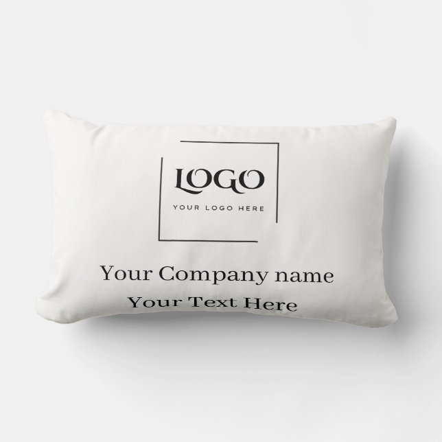 Coussin Rectangle Modèle de logo personnalisé élégant (Recto)