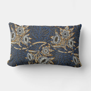 Coussin Rectangle modèle de tapisserie tulipe et saule de william mo