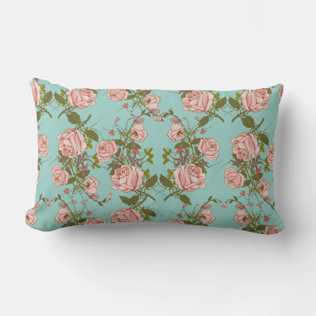 Coussin Rectangle Modèle floral (Recto)