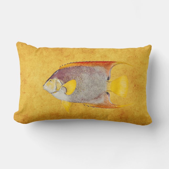 Coussin Rectangle Modèle hawaïen d'impression d'ange d'antiquité (Recto)