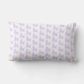 Coussin Rectangle Modèle mauve-clair et blanc de poussette de bébé (Verso)