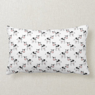 Coussin Rectangle Modèle noir et blanc de vache