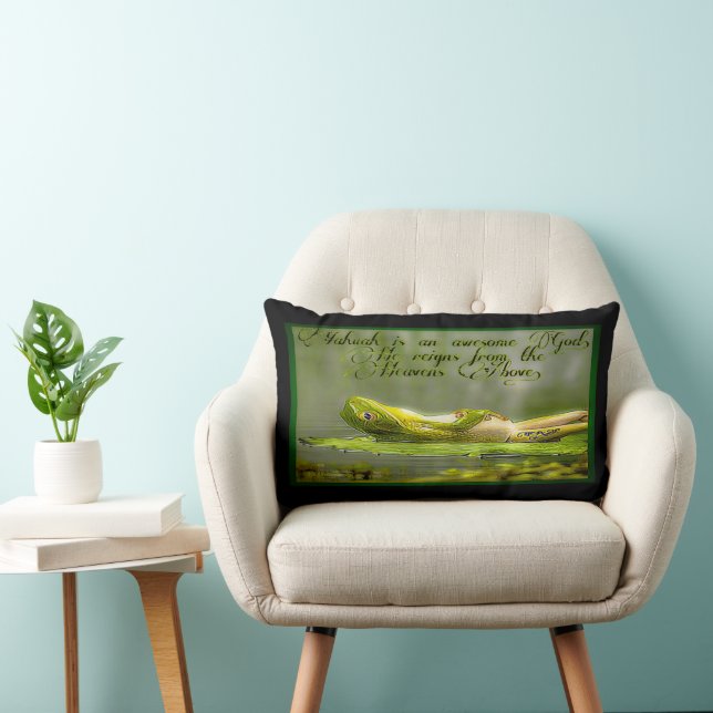 Coussin Rectangle Modèles amphibiens : Grenouille Laze 01-02 (Chaise)