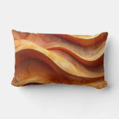 Coussin Rectangle Modern Terracotta Sculptural Sandstone Pillow (Verso)