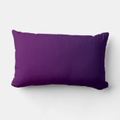 Coussin Rectangle Moderne 2 Initiales | Ombre Subtile Violet Foncé (Verso)