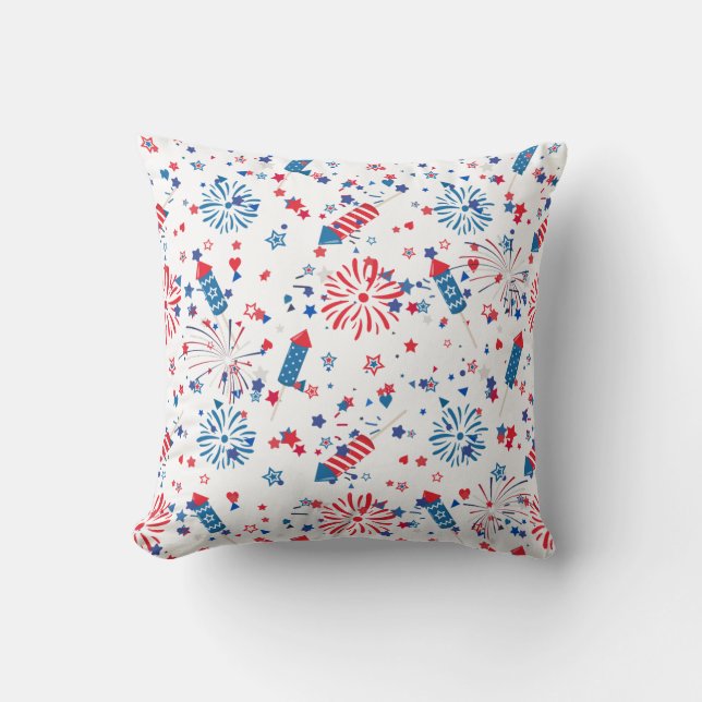 Coussin Rectangle Moderne 4 juillet Motif 03 (Recto)