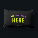 COUSSIN RECTANGLE MODERNE ET MODERNE PERSONNALISABLE NOIR VÉRIFIÉ<br><div class="desc">VOUS POUVEZ CHANGER,  REDIMENSIONNER OU AJOUTER LOGO,  PHOTO,  TEXTE ET COULEURS COMME VOUS LE SOUHAITEZ.MERCI.</div>