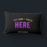 COUSSIN RECTANGLE MODERNE ET MODERNE PERSONNALISABLE NOIR VÉRIFIÉ<br><div class="desc">VOUS POUVEZ CHANGER,  REDIMENSIONNER OU AJOUTER LOGO,  PHOTO,  TEXTE ET COULEURS COMME VOUS LE SOUHAITEZ.MERCI.</div>