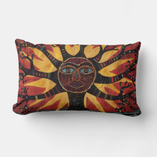 Coussin Rectangle Mohegan Tree of Life and Sun Throw Pillow V