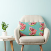 Coussin Rectangle Moitiés de pastèque rose (Chaise)