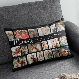 Coussin Rectangle Momie personnalisée 18 Collage photo