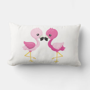 Coussin Rectangle Mon bébé Flamants roses roses