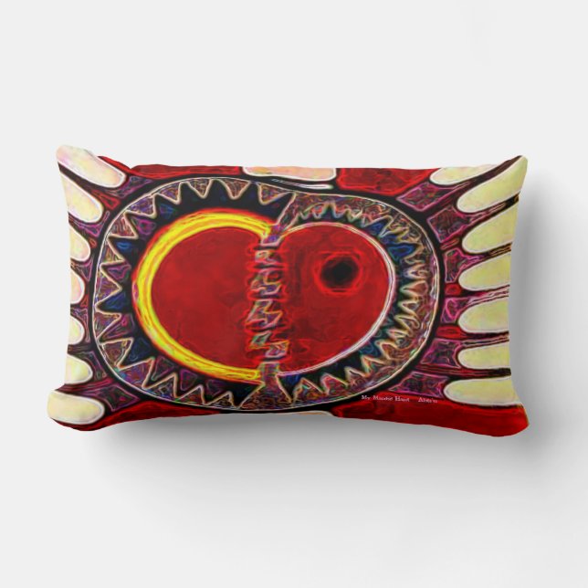 Coussin Rectangle Mon coeur réparé (Recto)
