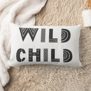 Coussin Rectangle Mon Enfant "Enfant Sauvage" Salle de Bébé unique S