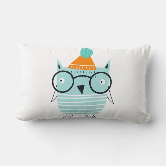 Coussin Rectangle Mon Enfant "Wild One" Un Pièce Unique Scandi Owl (Verso)