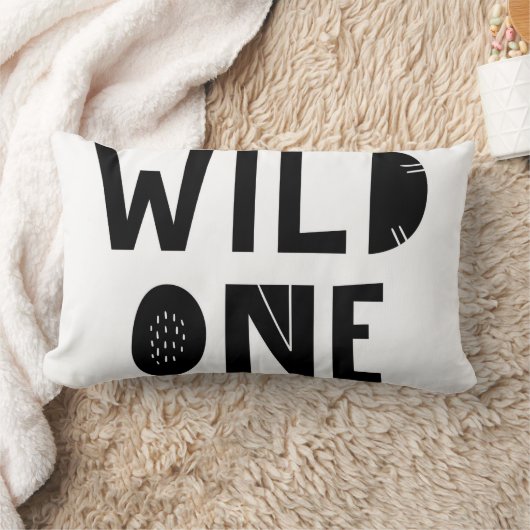 Coussin Rectangle Mon Enfant "Wild One" Un Pièce Unique Scandi Owl (Couverture)