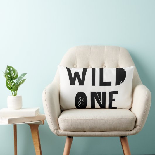 Coussin Rectangle Mon Enfant "Wild One" Un Pièce Unique Scandi Owl (Chaise)